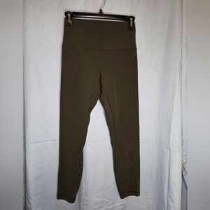 G332. Lululemon Align Pant II 25" in Dark Olive - Size 6